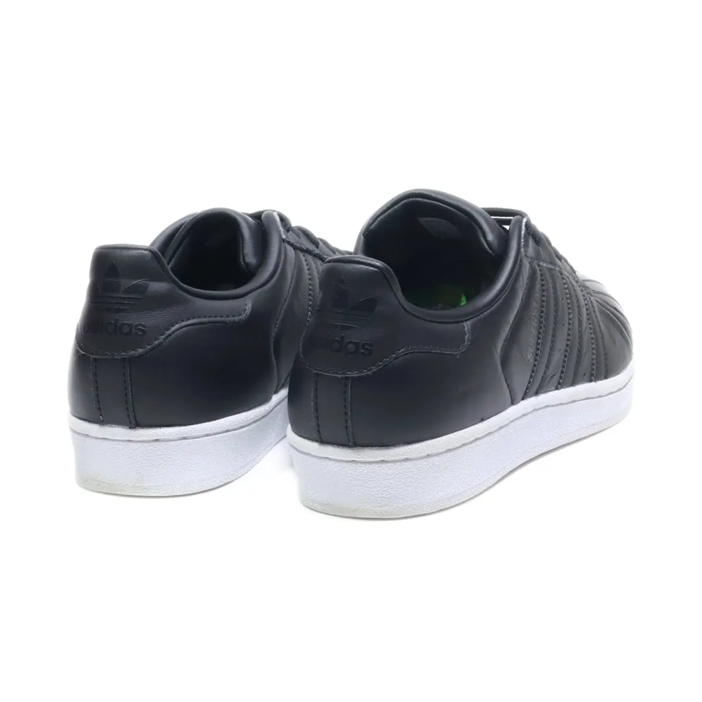 Adidas Superstar Low-Top Sneakers Leather Black Colour For Women