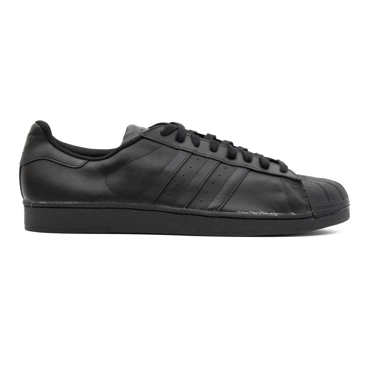 Adidas Superstar Sport Shoes Leather Black Colour For Men