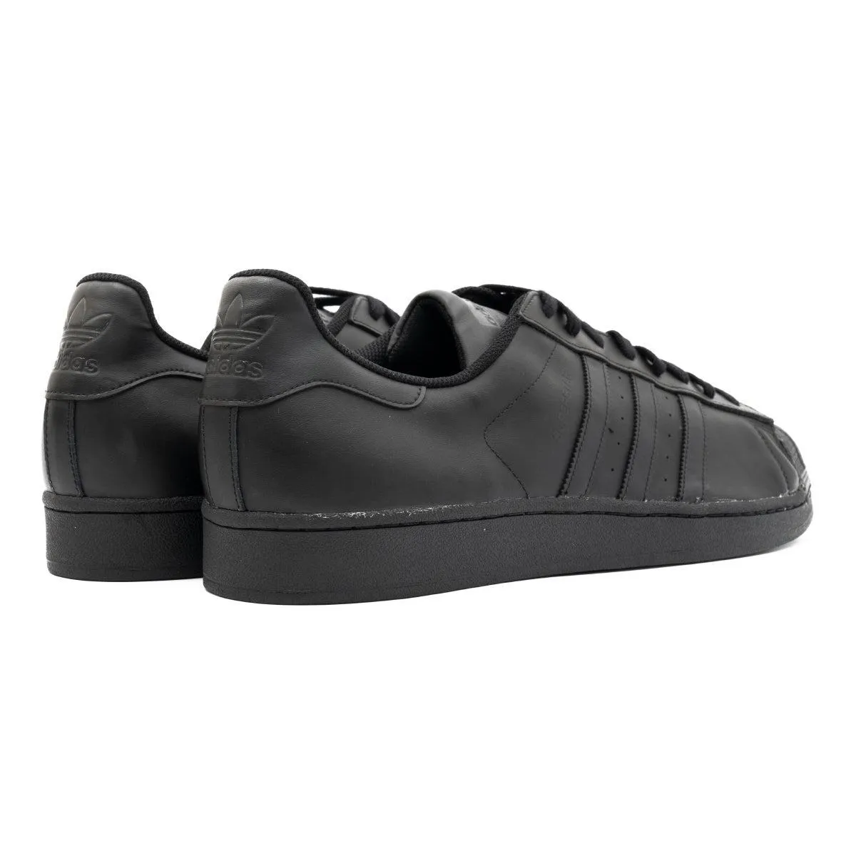 Adidas Superstar Sport Shoes Leather Black Colour For Men