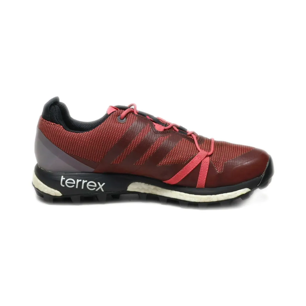 Adidas Terrex Agravic Sport Shoes Pu Leather Red Colour For Women