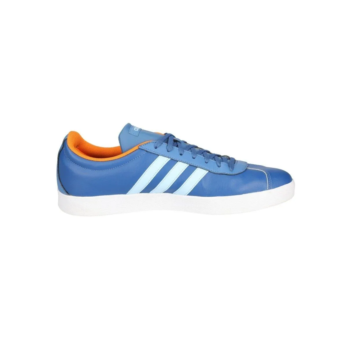 Adidas Vl Court 2.0 Low-Top Sneakers Fabric Blue Colour For Men