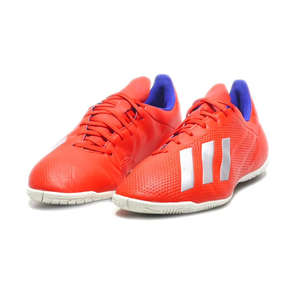 Adidas X 18.4 Sport Shoes Leather Red Colour For Men