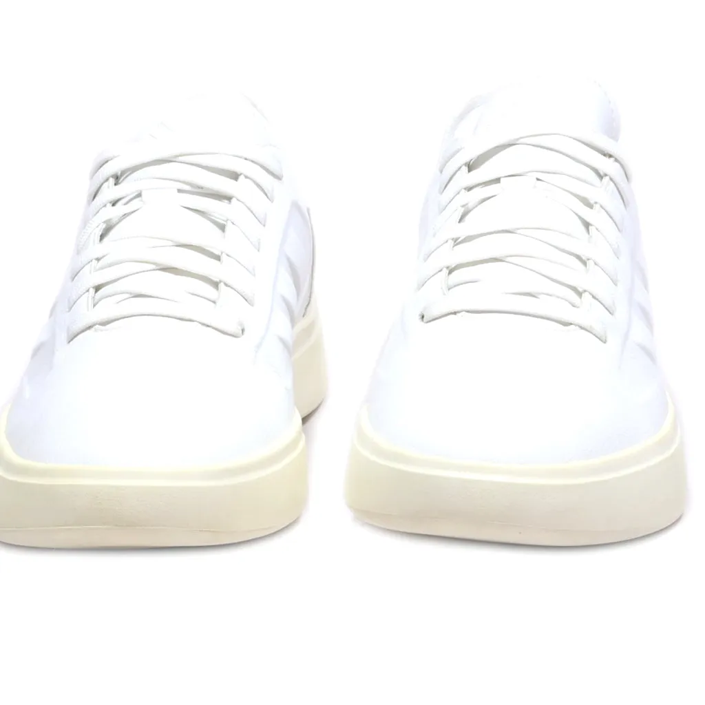 Adidas Zntasy Low-Top Sneakers Leather White Colour For Men