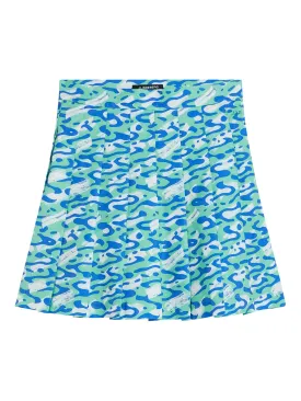 Adina Print Skirt / Caldera Jade Cream