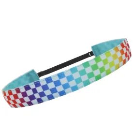 Adjustable No Slip Checkerboard Headband