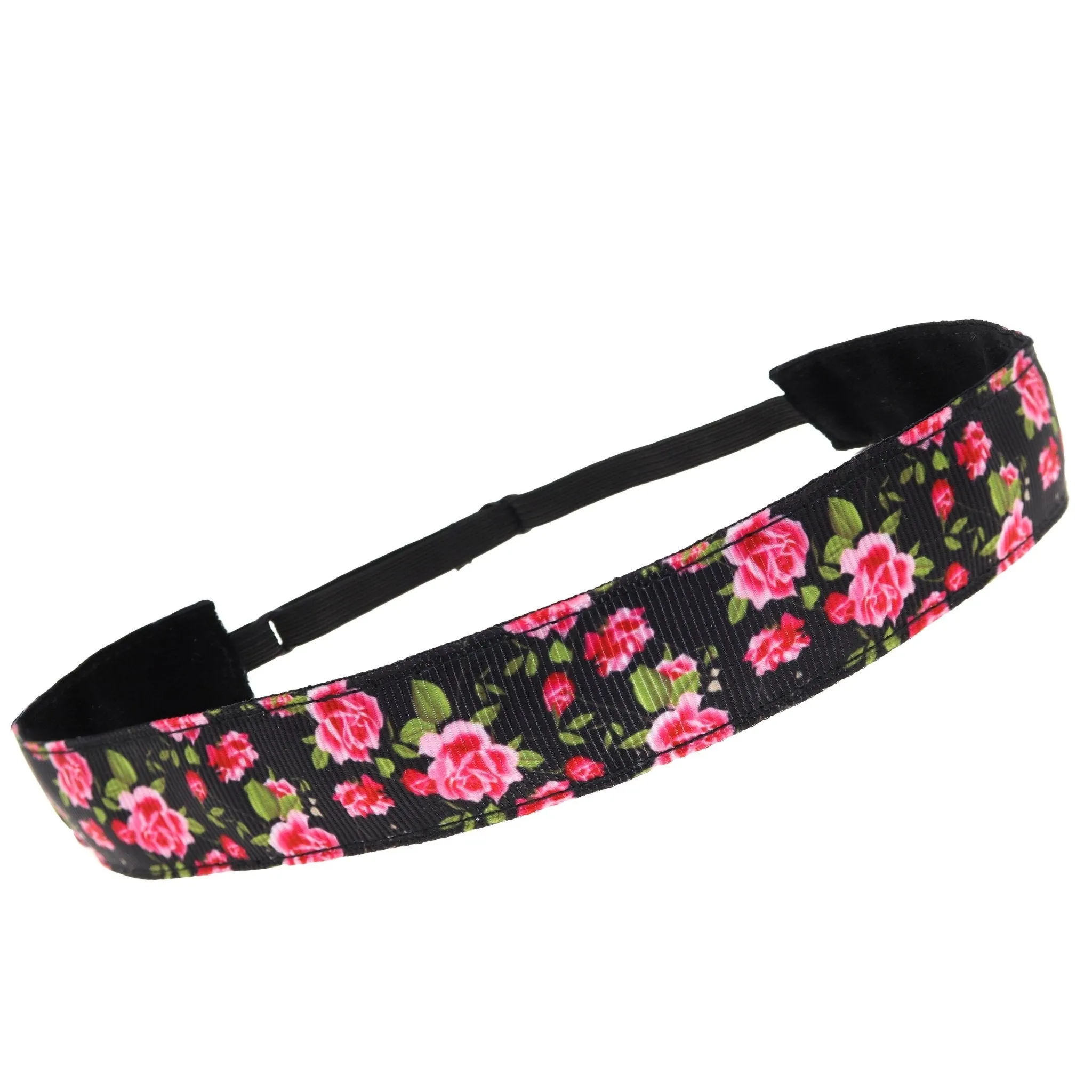 Adjustable No Slip Floral Headband