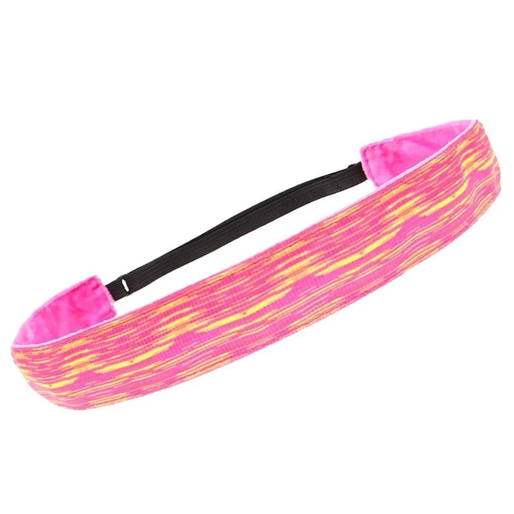 Adjustable No Slip Space Tie Dye Headband