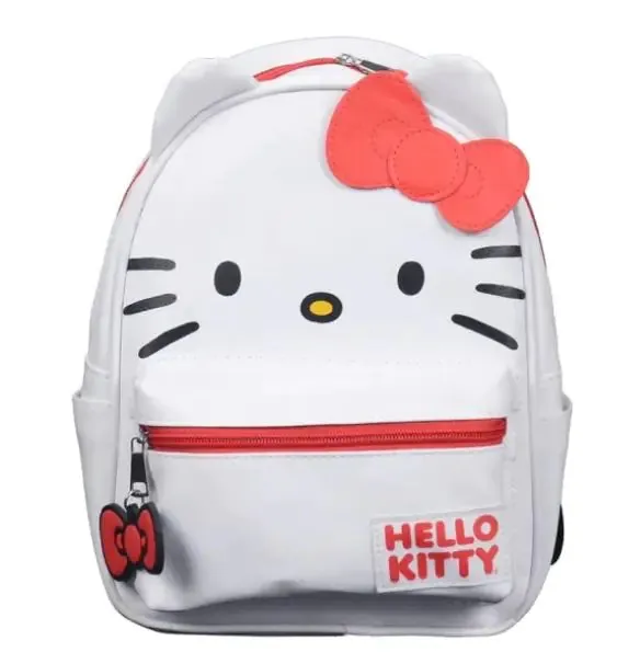 Adorable Kitty Red White Bow Backpack Bag