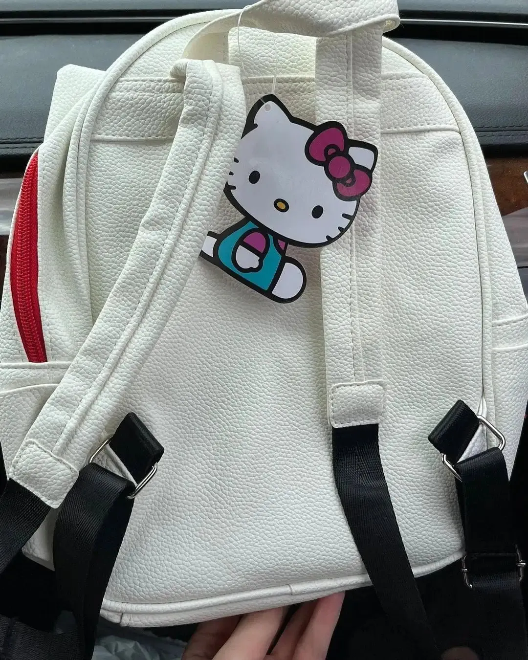 Adorable Kitty Red White Bow Backpack Bag