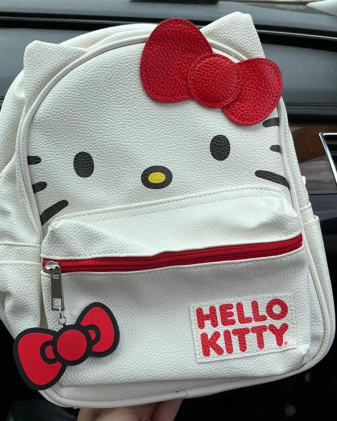 Adorable Kitty Red White Bow Backpack Bag