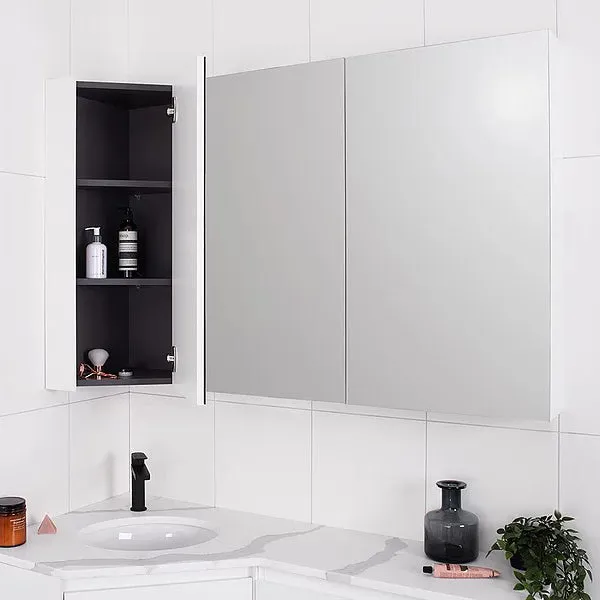 ADP Glacier Pro Offset Corner Mirror Shaving Cabinet