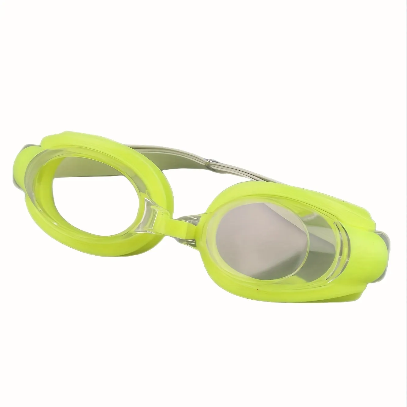 Adult Adjustable Waterproof AntiFog Swimming Goggles for Water Sports