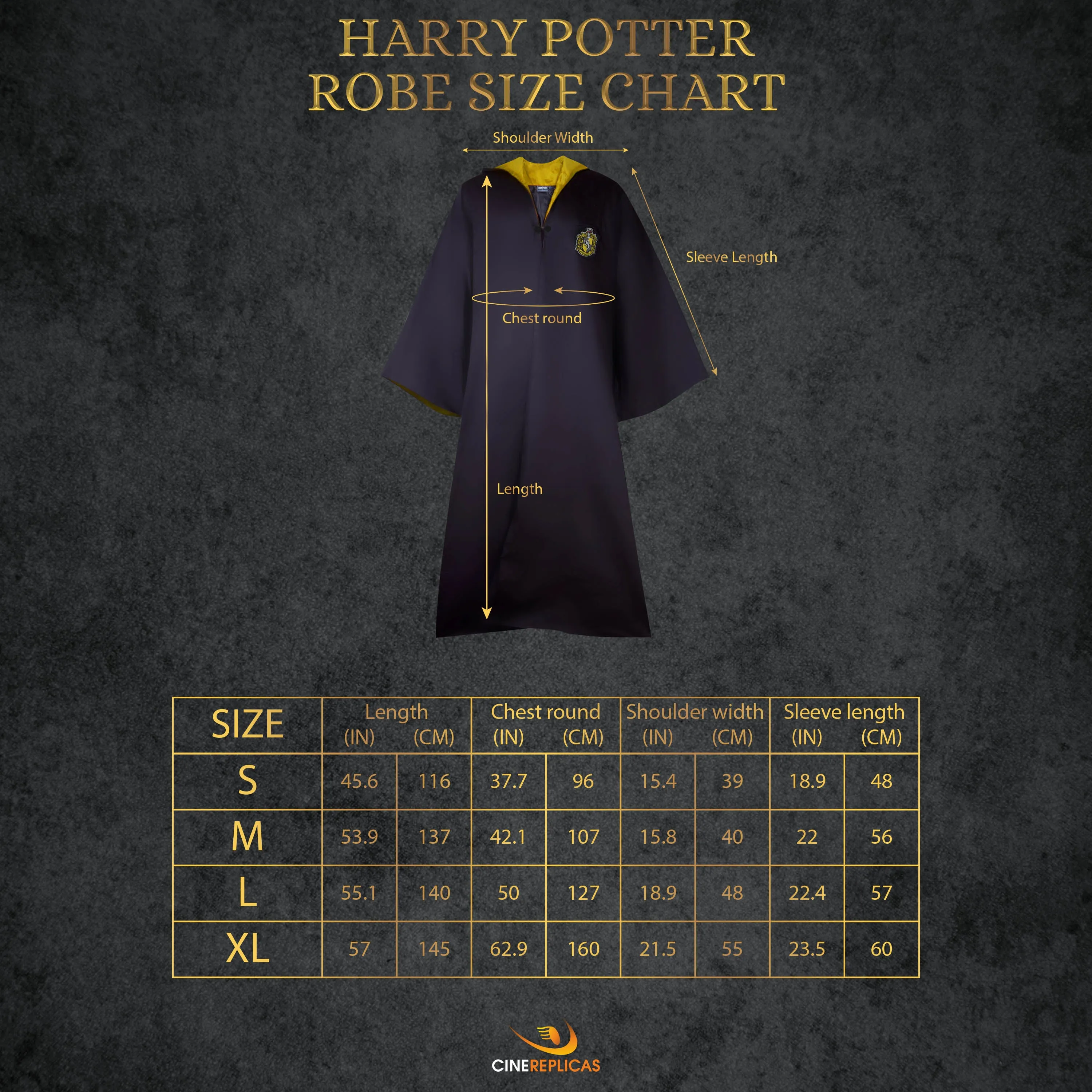 Adult Hufflepuff Deluxe Full Uniform