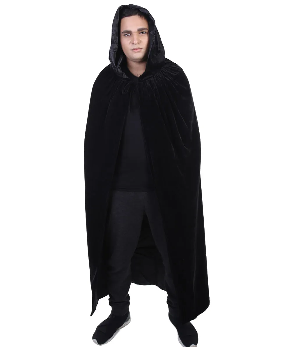 Adult Men's Vampire Cape Costume | Black Halloween Costume