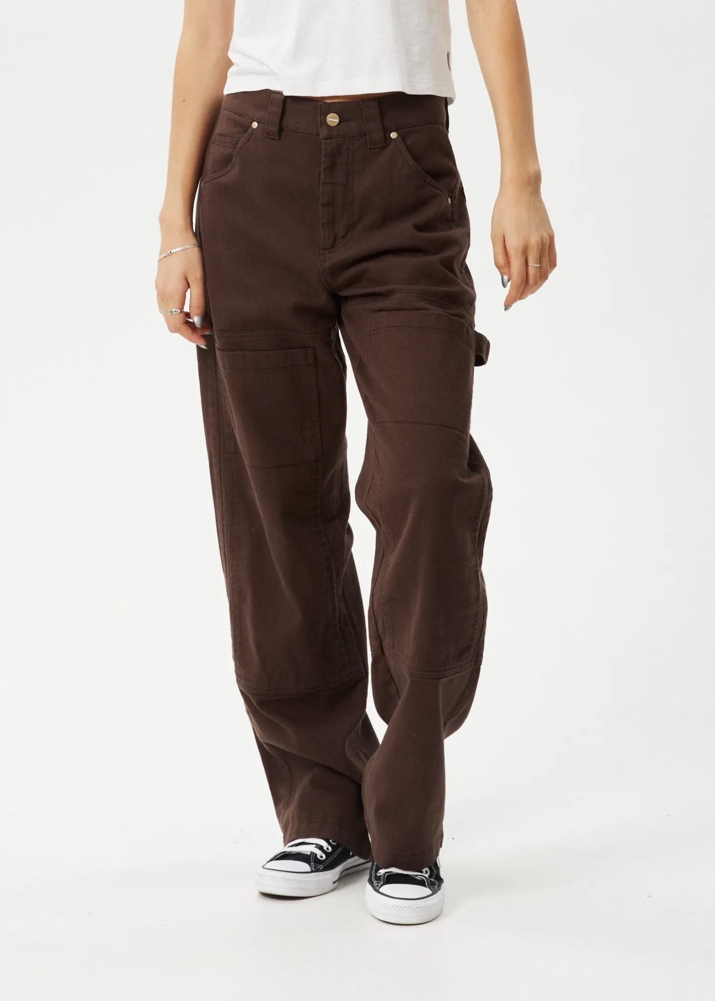 Afends Womens Moss - Carpenter Pant - Coffee