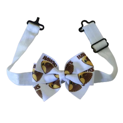 AFL Hawthorn Hawks Adjustable Bella Bow Tie