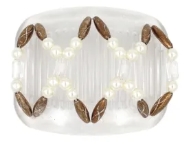 African Butterfly Hair Comb - Dalena Clear 139