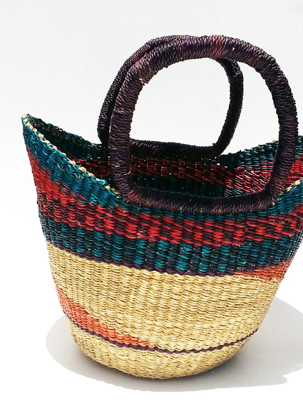 African Market Tote Bag Multistripe