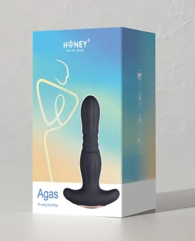 Agas Thrusting Butt Plug - Black