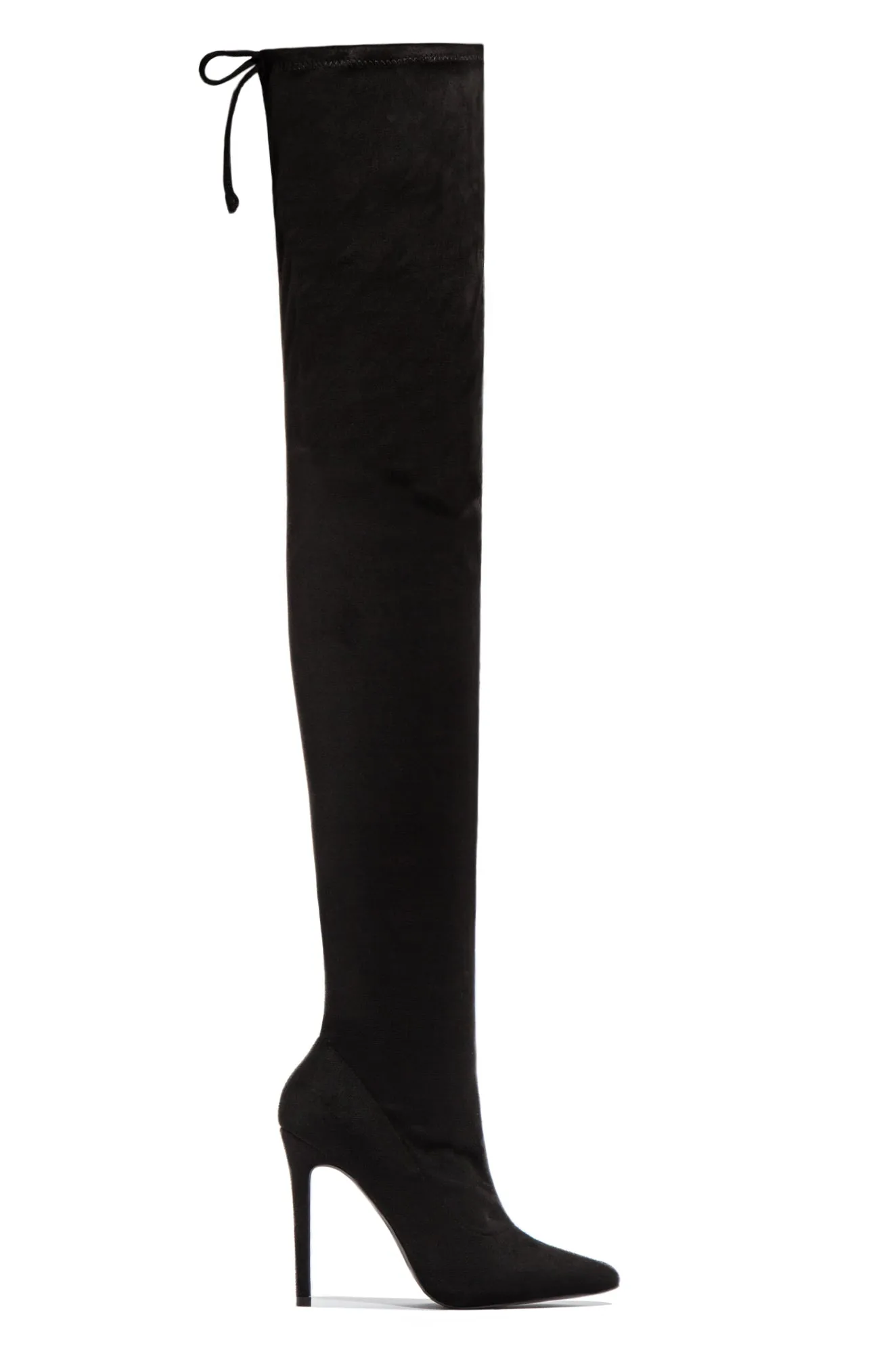 Aim High Over The Knee Boots - Black