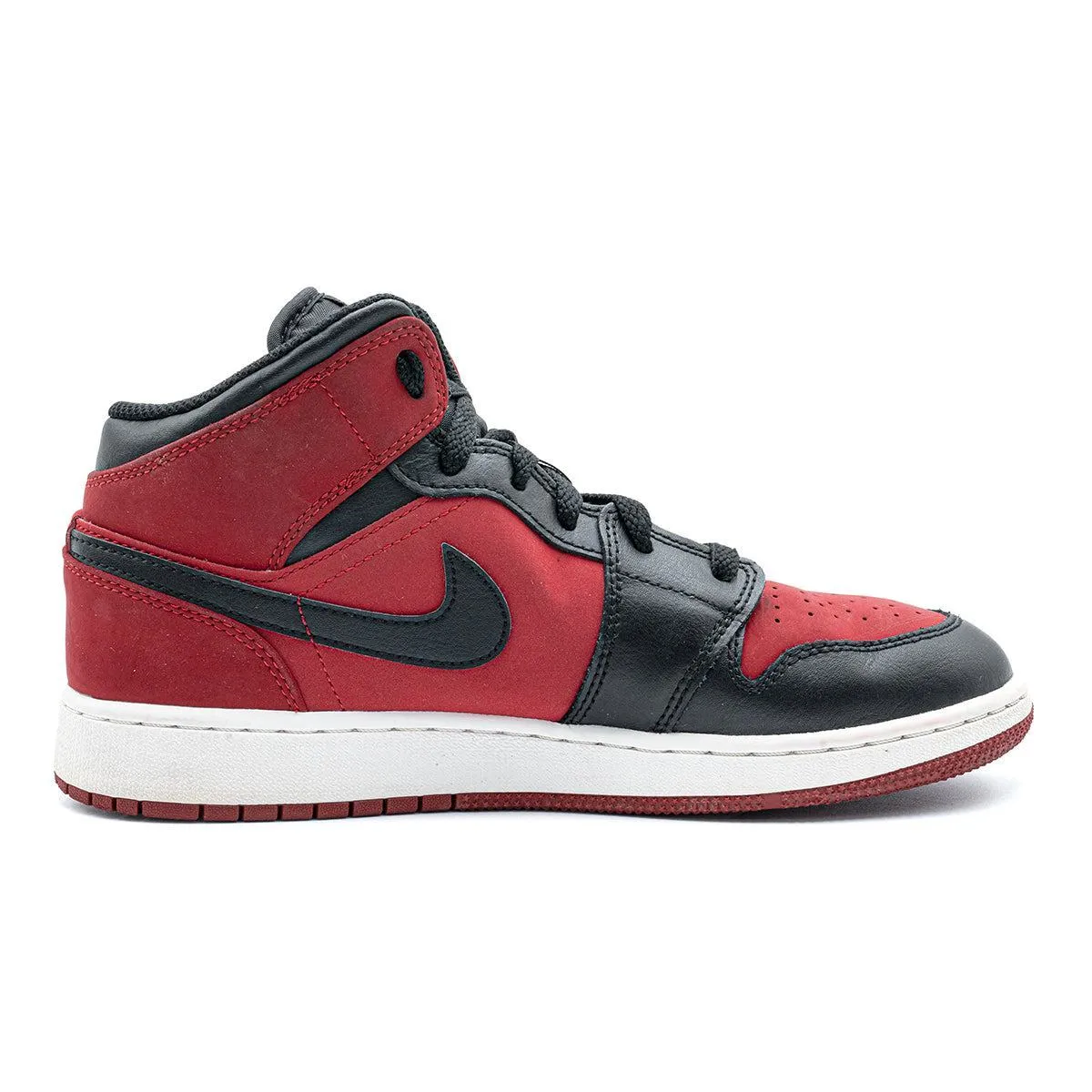 Air Jordan 1 High-Top Sneakers Leather Red Colour For Women