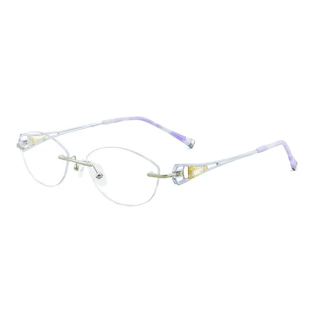 Aissuarvey Women's Full Rim Cat Eye Titanium Eyeglasses As10061