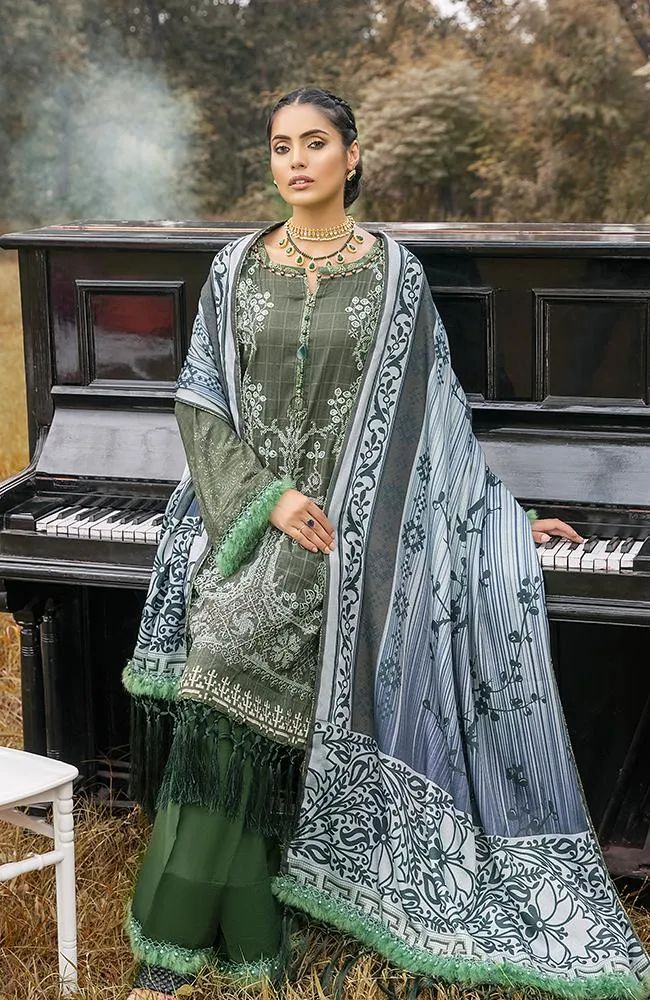 Al Zohaib Wintry Breeze Embroidered Winter Collection with Shawl – WB21-03B