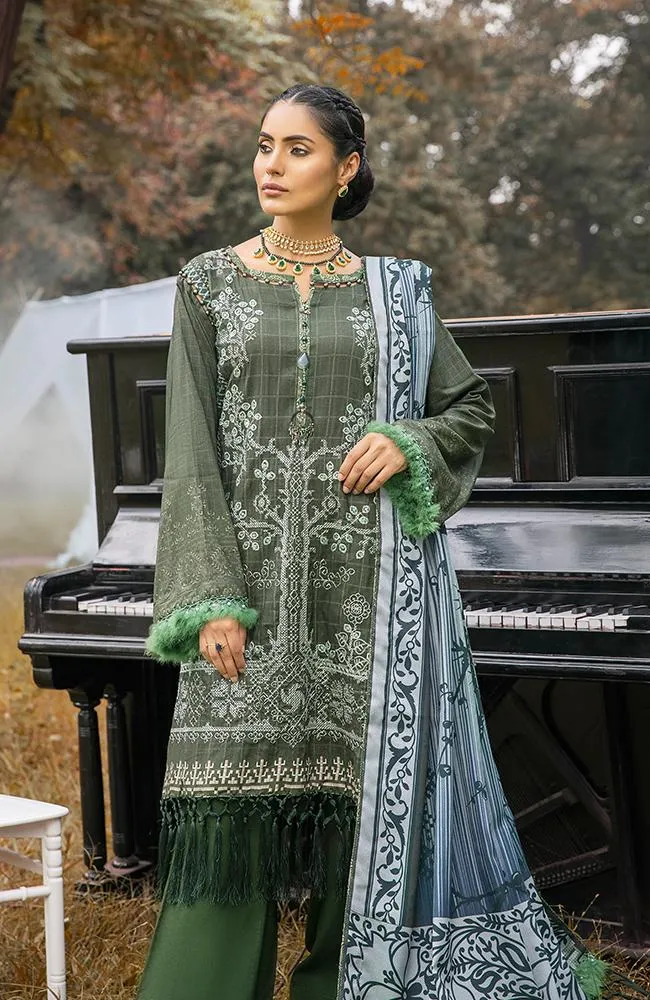 Al Zohaib Wintry Breeze Embroidered Winter Collection with Shawl – WB21-03B