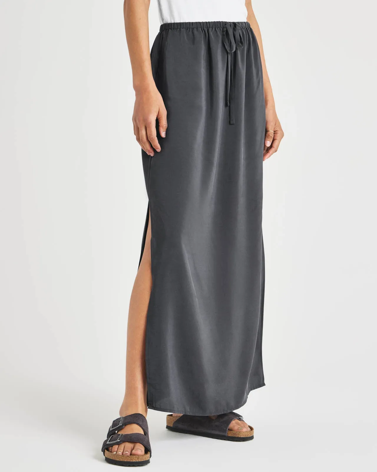 Alessandra Silk Maxi Skirt