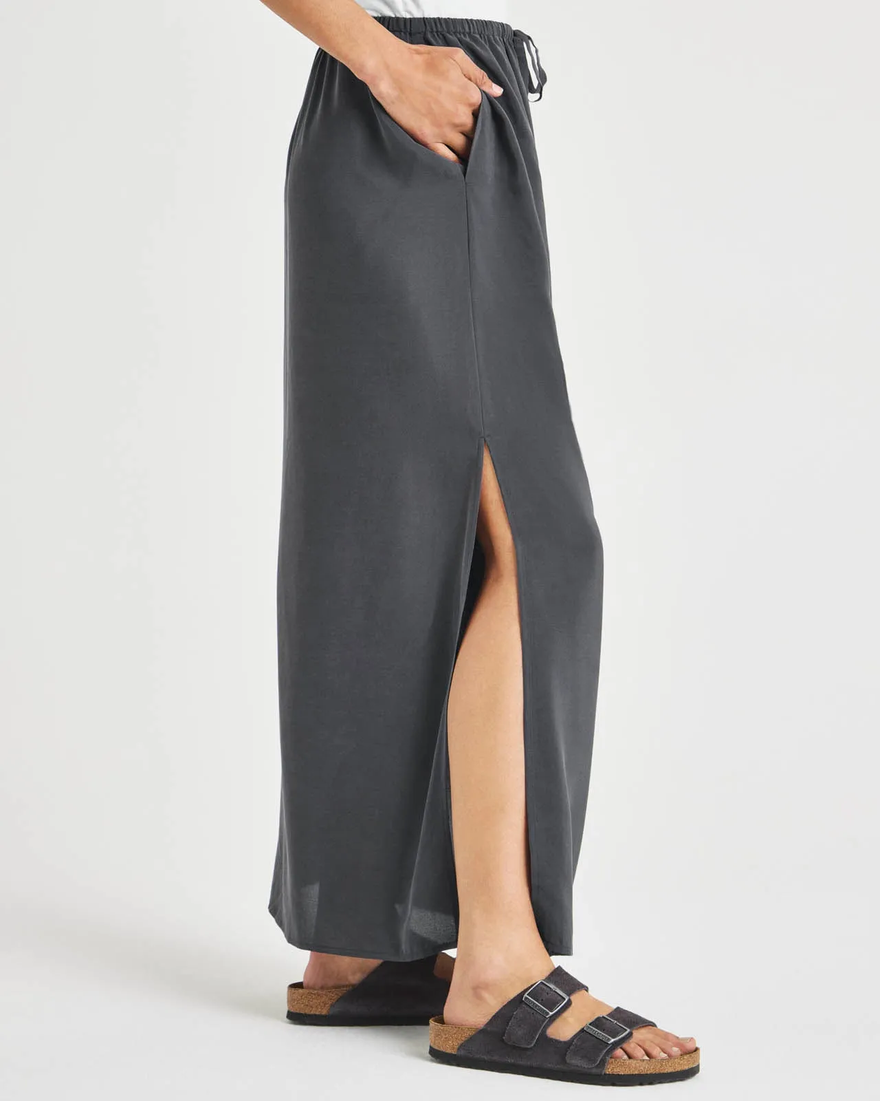 Alessandra Silk Maxi Skirt