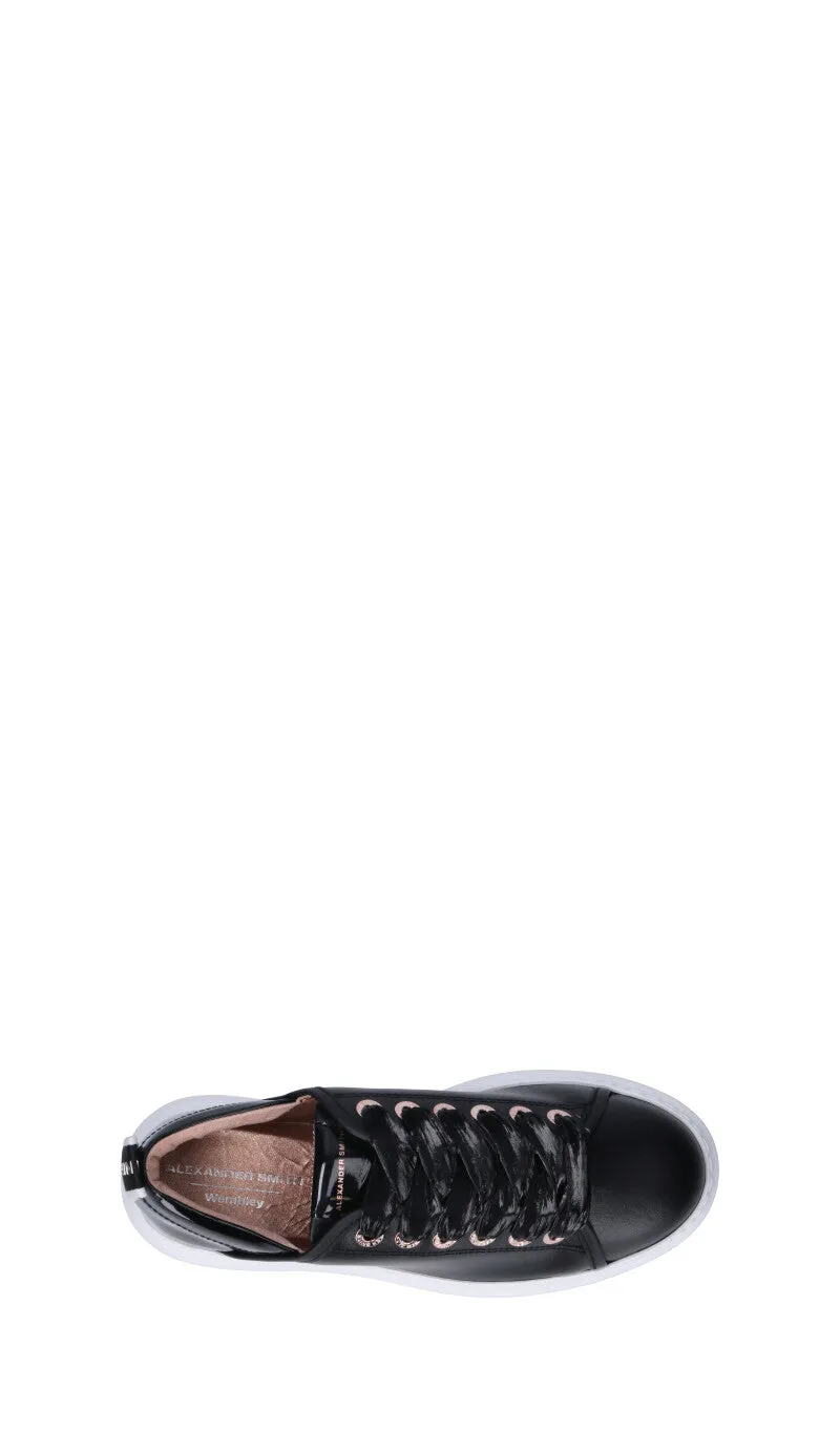 ALEXANDER SMITH Sneaker donna nera in pelle