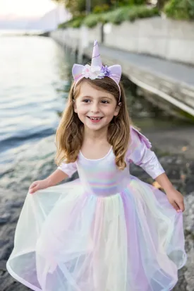 Alicorn Dress with Wings & Headband Size 3-4