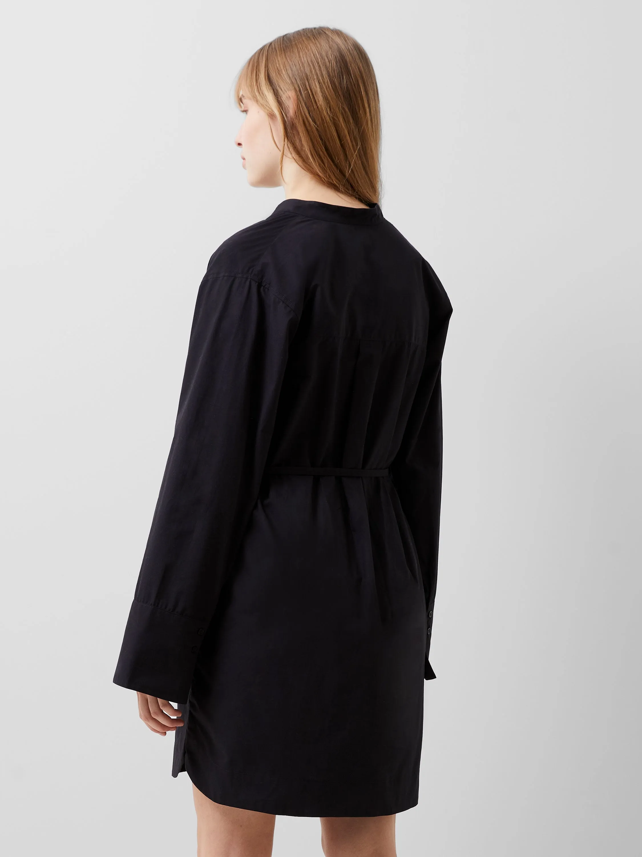 Alissa Cotton Wide Sleeve Shirt Dress