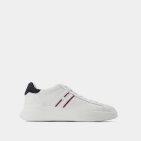 Allacciato Slash H Sneakers in White Canvas