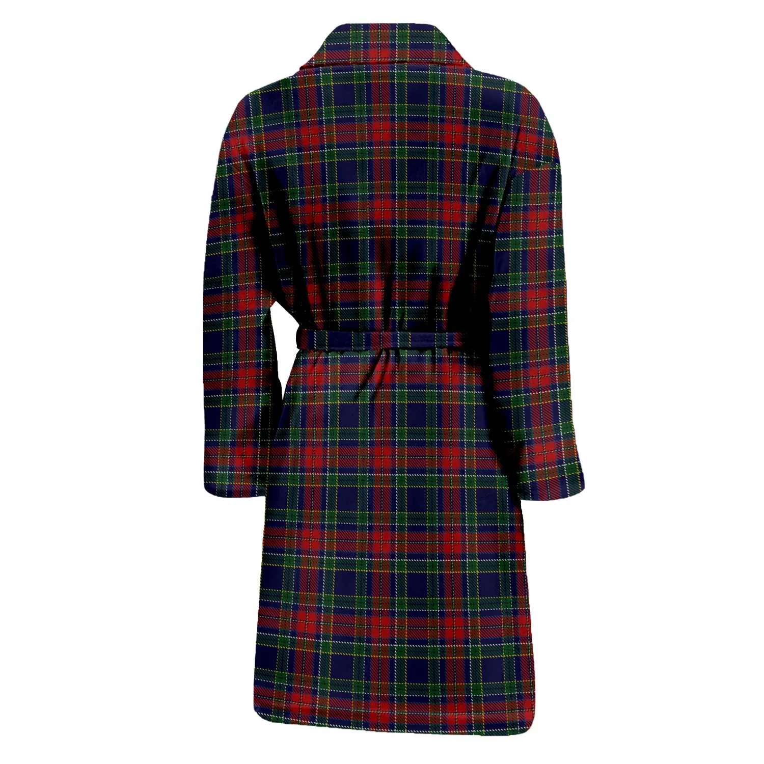 Allison Red Tartan Bathrobe with Family Crest