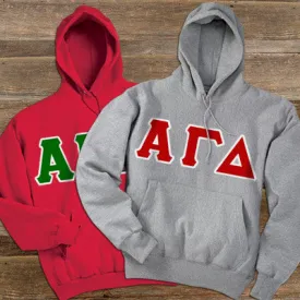 Alpha Gamma Delta Hooded Sweatshirt, 2-Pack Bundle Deal - TWILL