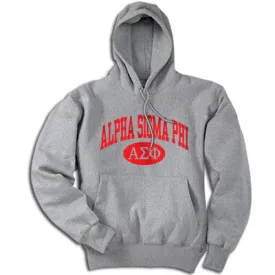 Alpha Sigma Phi Hoodie, Printed Vertical Arc Design - G185 - CAD