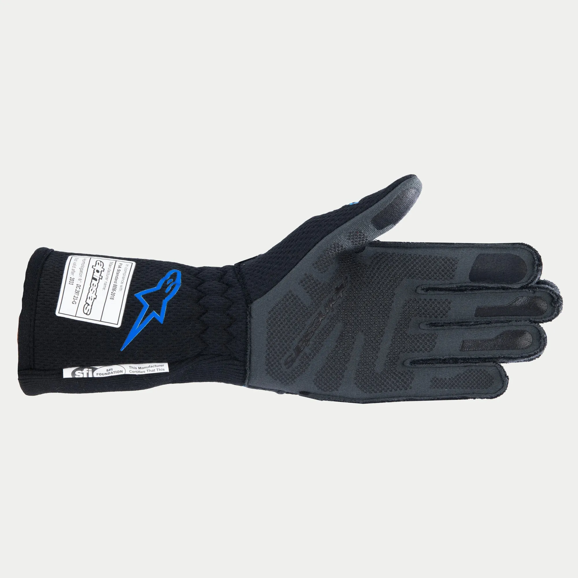 Alpinestars Tech-1 Zx V4 Gloves - Black/Blue