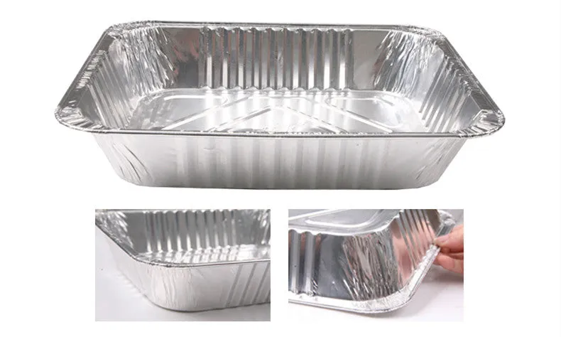 Aluminum Foil Baking Pan Rectangular Disposable Tin Household