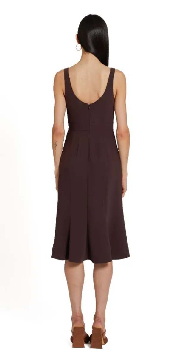 Amanda Uprichard Campania Dress Cocoa