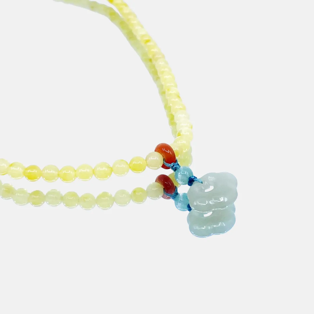 Amber Jade Longevity Necklace