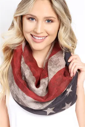 AMERICAN FLAG INFINITY SCARF