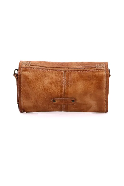 Amina Tan Rustic Crossbody Clutch