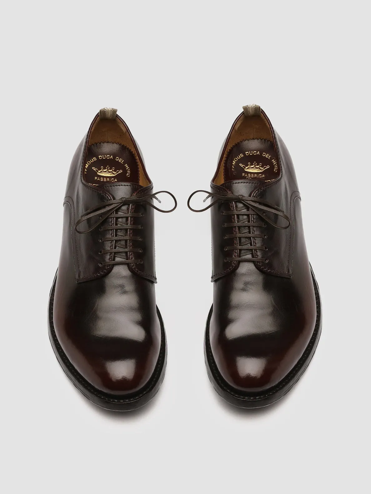 ANATOMIA 012 - Burgundy Leather Derby Shoes