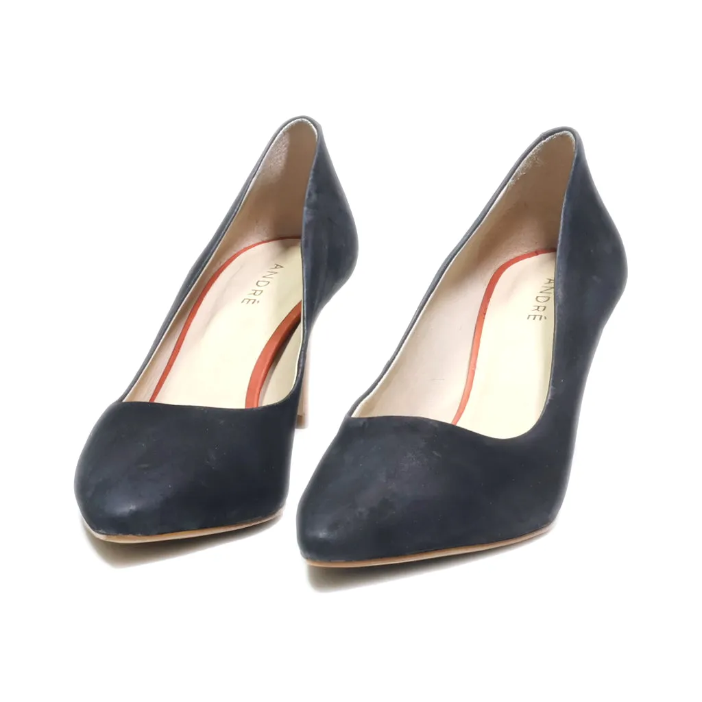 Andre High-Heel Shoes Suede Black Colour For Women