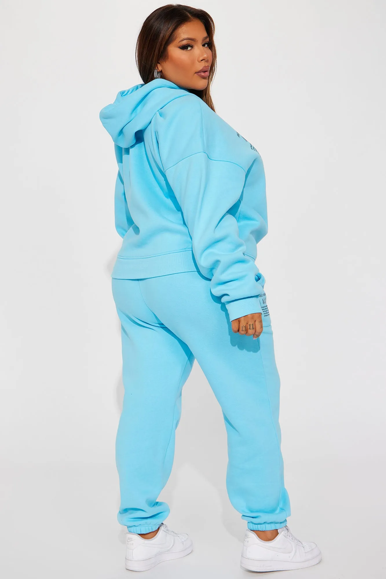 Angel 444 Sweatpant Set - Aqua