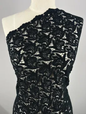 Anglaise Lace - GOTS Cotton - Black - 85cm