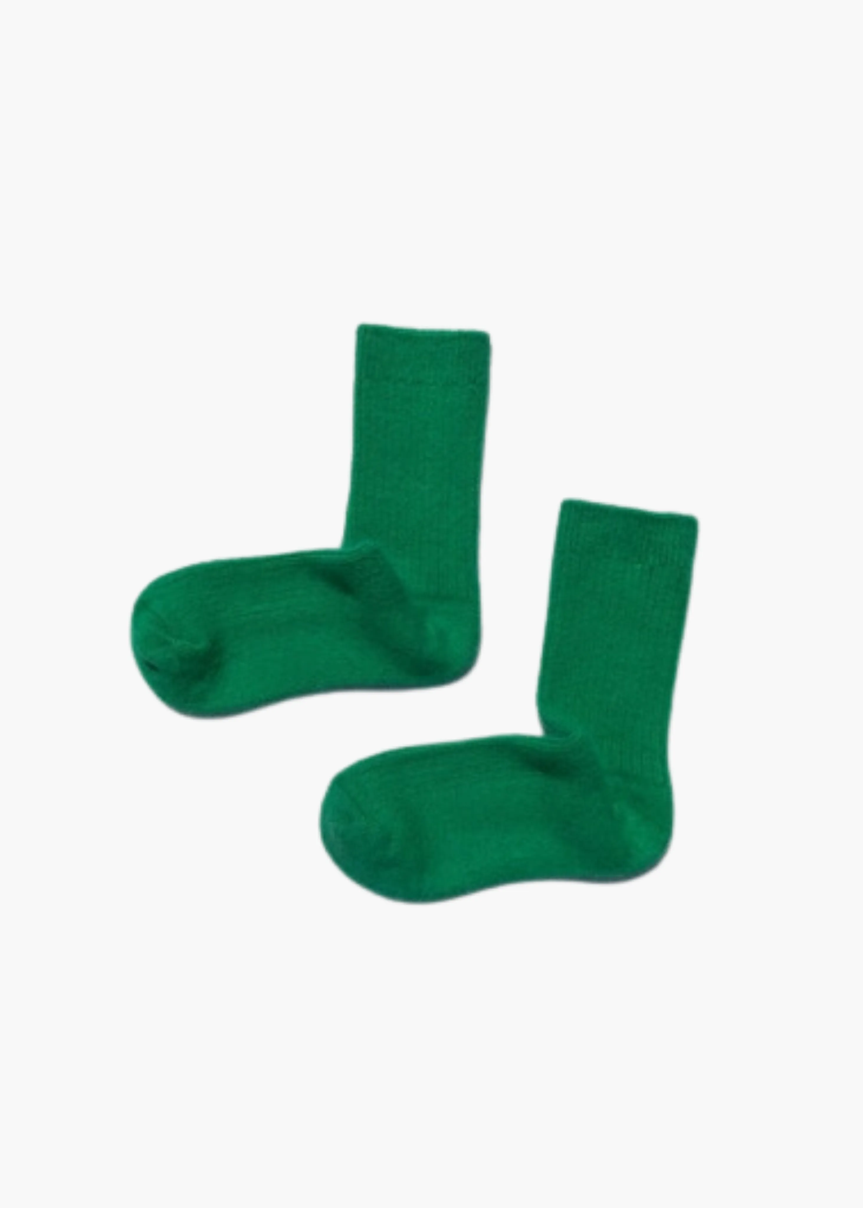 Angora wool socks, green