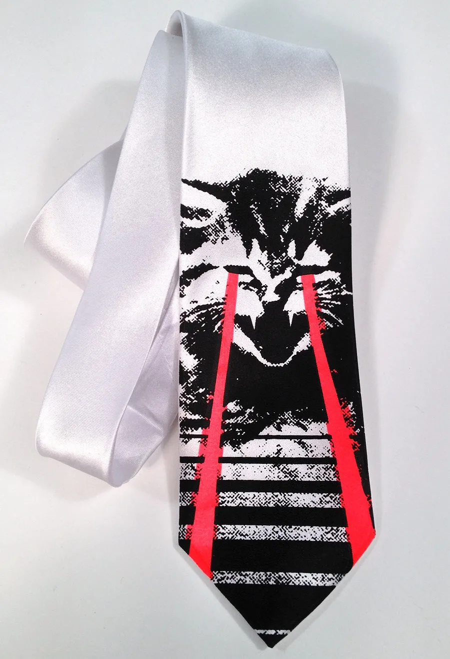 Angry Raving Laser Kitten Necktie