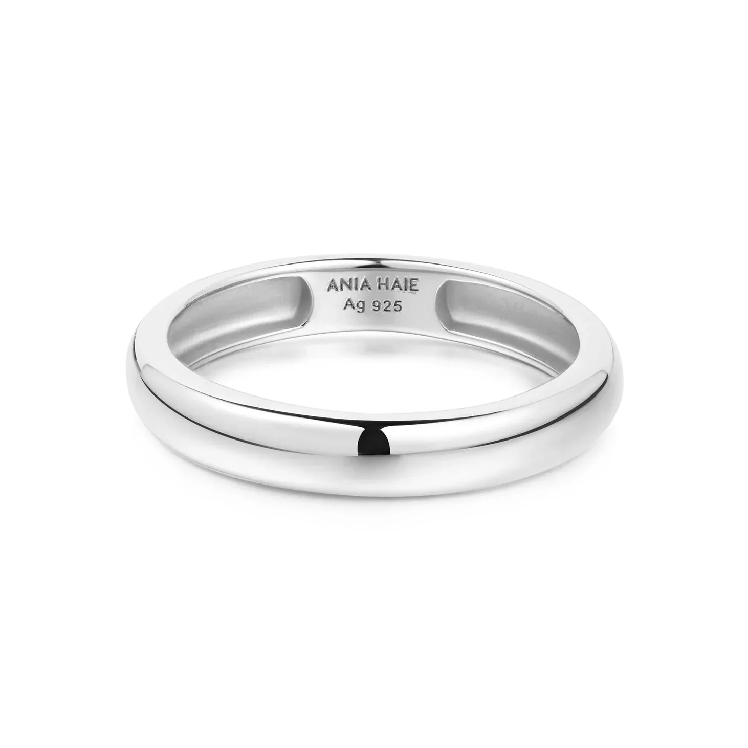 Ania Haie Silver Curve Dome Band